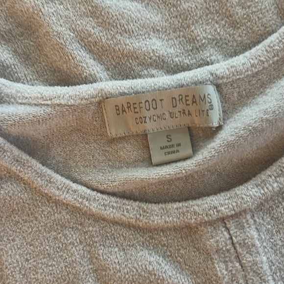 Barefoot Dreams Cozy Chic Ultra Lite Tie Front Sweater Size S - Picture 4 of 5